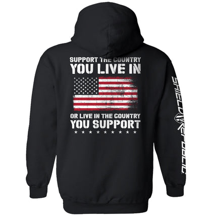 Support The Country You Live In Flag